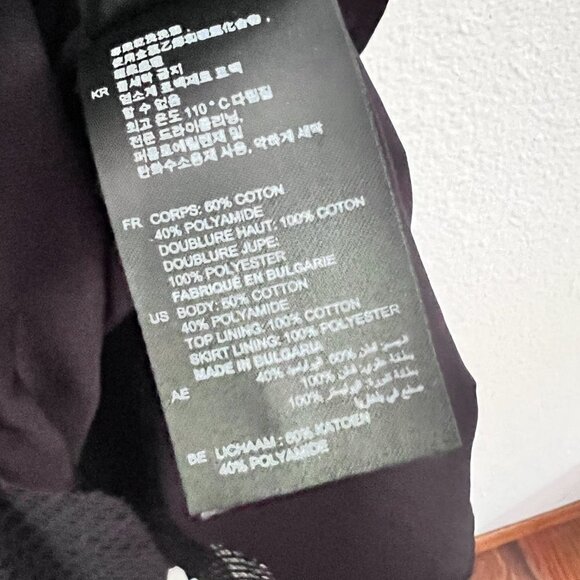 Sandro Black Rich Mesh Cutout Midi Dress 3 / L - Picture 8 of 10